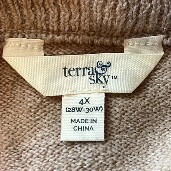 NWT Terra & Sky Women’s Plus Size Layered Sweater - Multiple Plus Sizes - Picture 8 of 11